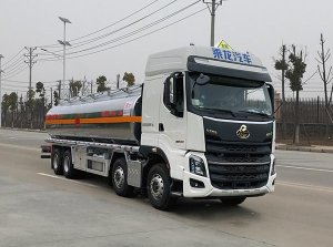 楚飞牌CLQ5320GYY6LZA型铝合金运油车