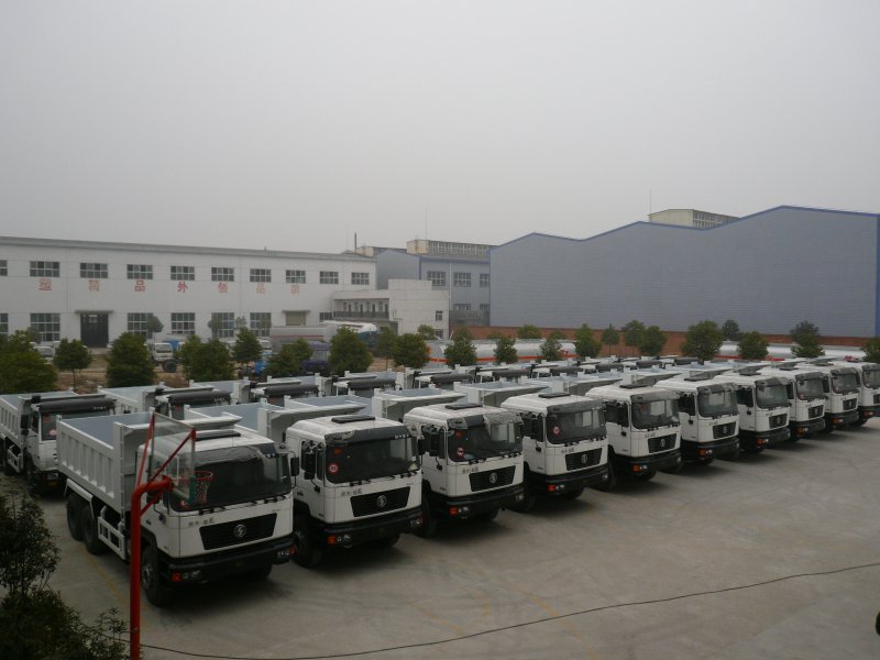 出口Congo刚果的20台陕汽德龙自卸车