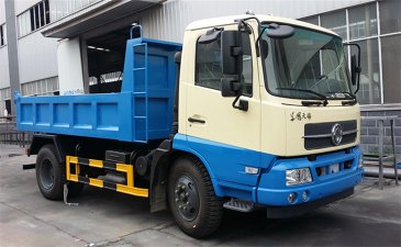 成龙威公司东风天锦自卸式垃圾车图片参数